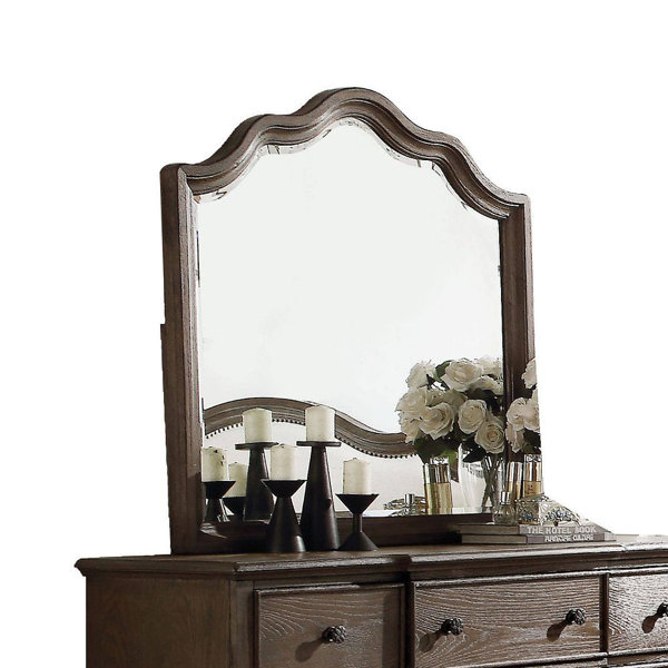 Canora Grey Kaison Arch Wood Dresser Mirror Wayfair